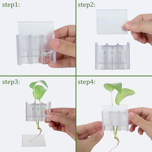 3 Holes Upgraded Aquatic Plant Cup Aquarium Plant Holder for Tank,Aquascape Accessories Decorations- White 4 Pcs - color: White 4 Pcs