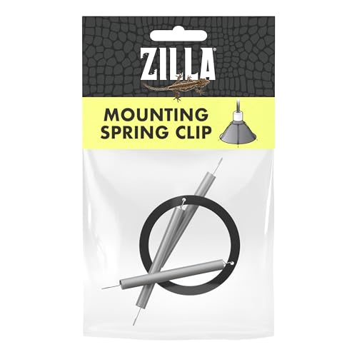 Zilla Mounting Spring Clip, Fits Most Lighting Domes (Pack of 3) - size: One Size (Pack of 3)