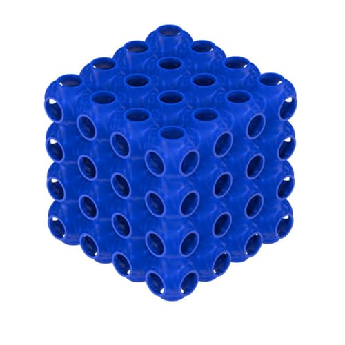 Shrimp Cube Hideway, Fish Tank Porous Cave Shelter Hideout Ornament for Aquarium Small Fish Shrimp Habitat Rest Blue