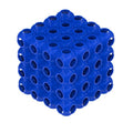 Shrimp Cube Hideway, Fish Tank Porous Cave Shelter Hideout Ornament for Aquarium Small Fish Shrimp Habitat Rest Blue