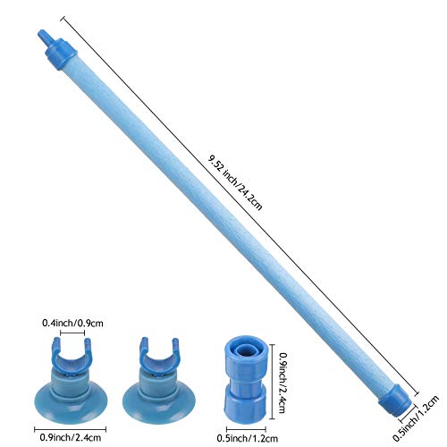 Honoson 4 Pieces Aquarium Bubble Wall Air Stone Bar 10 Inch Fish Tank Bubble Release Diffuser Bar Tube for Fish Tank Aquarium Hydroponics Pump