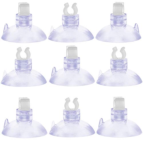 Aquarium Suction Cup Clips Air Line Tubing Holders 30 Pieces, Fit for Standard 3/16 Inch Inner Dia Tubling