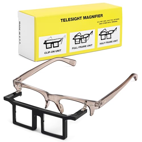 Telesight Half Frame #45. Jewelers Glasses, Magnifying Headset, Lightweight, Available in 3 Powers, Headband Magnifier, Perfect Jewelers Vision Glasses and Lash Magnifier - Black - color: Black, size: TLA-45 2.25X