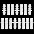Feelers 1/2" x 1/2" Plastic Hose Barb Fitting 15 Pack, Equal Barbed Splicer Connector, Straight Union Adapter for Aquarium, Air Line, Fuel Line, Liquid Transfer - size: 1/2 inch, style: 15pcs-Straight