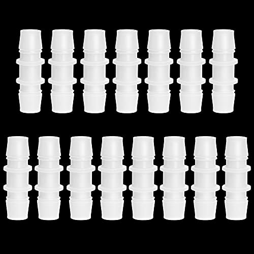 Feelers 1/2" x 1/2" Plastic Hose Barb Fitting 15 Pack, Equal Barbed Splicer Connector, Straight Union Adapter for Aquarium, Air Line, Fuel Line, Liquid Transfer - size: 1/2 inch, style: 15pcs-Straight