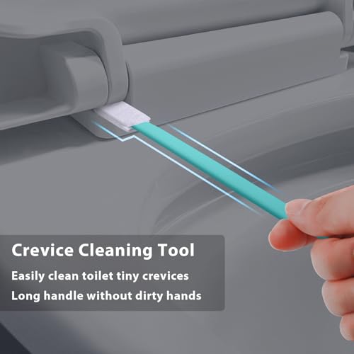 40pcs Crevice Cleaning Brush Tool, Disposable Toilet Brush for Toilet Seat Gaps, Crack and Crevice Cleaner Tools, Blue