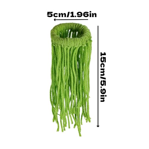 Spawning Mop Handmade Fish Breeding Grass Fish Tank Breeding Mop Decorative Aquarium Plants Floating Green Aquarium Decor for Securing Eggs and Protecting New Fry