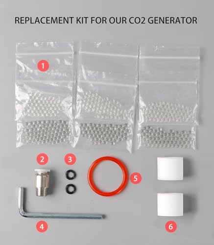 Spare Parts Replacement Kit Tool Accessories for CO2 Cylinder Generators - color: Replacement kit
