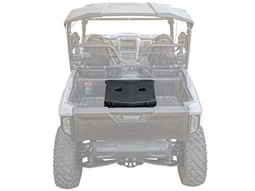 SuperATV Insulated Cargo Cooler Box for 2021+ Yamaha Wolverine RMAX 2 | Heavy Duty Bed Storage Box with Sealed Lid, Drain Plug, and Dual Cup Holders | 30-Liter Capacity