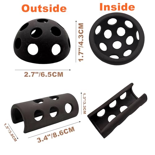 M2cbridge Ceramic Shrimp Dome Hide Shelters Swim Holes Shrimp Habitat Breeding Tube (3PCS Dome) - color: 3pcs Dome
