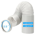 Portable Air Conditioner Hose Kit AC Hose with Adapter 5.9" Dia 59" Length Flexible Exhaust Hose and AC Unit Tube Connector for Portable Air Conditioner Vent - size: Dia 5.9" Exhaust Hose L 59"&Coupler AA01