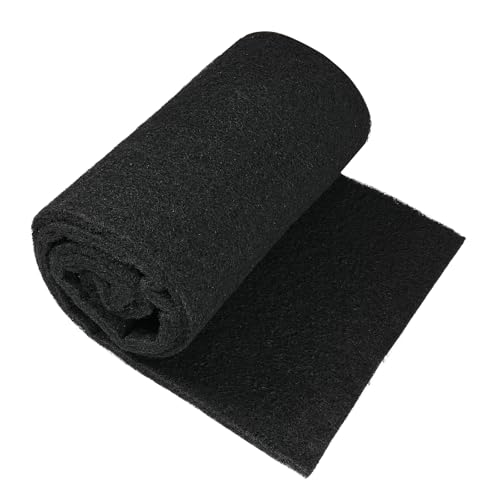 AQUANEAT Aquarium Activated Carbon Filter Media Pad for Fish Tank Pond Canister Filter (10.5" x 72") - size: 10.5" x 72"