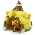 Gecko Reptile Hide Leopard Geckos Bearded Dragon Small Caves Pitaya Decoration Lizard Crested Hideout Tank Accessories Snake Décor Amphibian Habitat - style: PITAYA