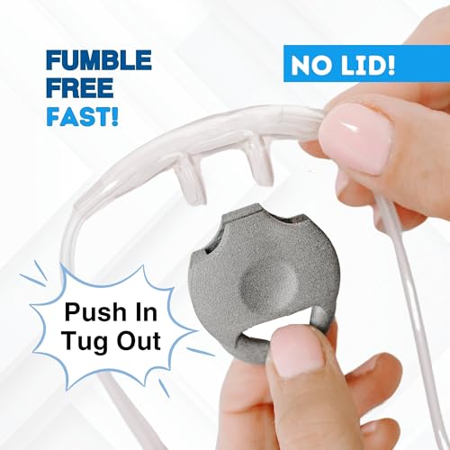 Oxygen Nasal Cannula Protective Cover Accessory, HSA FSA Eligible, Hose Holder for Portable Concentrator Machine Tubing, Tank, or CPAP, Keeps Tube Nose Piece Off Floor, (One Pack) - size: One Pack