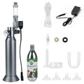 Desktop CO2 Regulator with 80g Disposable CO2 Cartridge with Solenoid Valve, Complete Aquarium CO2 System, Compatible with 5/8" Threaded for Nano Aquariums - size: 80g