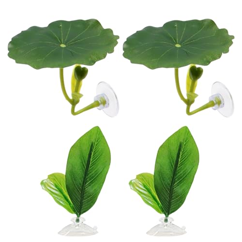 Betta Resting Leaf – Artificial Aquarium Plant Bed, Fish Tank Sleeping Pad | Soft Floating with Strong Suction Cup Support for Betta Comfort Relaxation