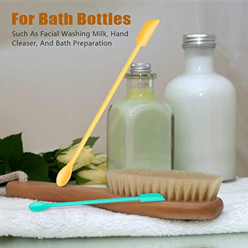 Silicone Spatula Set (6Pcs) - Mini Scraper Tool for Beauty & Food - Reach Every Last Drop, Multi-Size Spatulas for Makeup Jars, Lotion Bottles & Kitchen Containers (Color #1) - color: Color #1