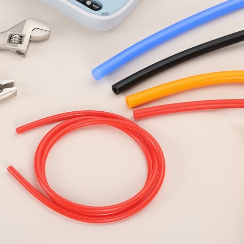 uxcell 4mm ID x 6mm OD Silicone Tubing, 9.8ft High Temp Silicone Air Tube Drip Irrigation Hose Pipe for Home Brewing Wine Beer Line and Aquaponics, Blue