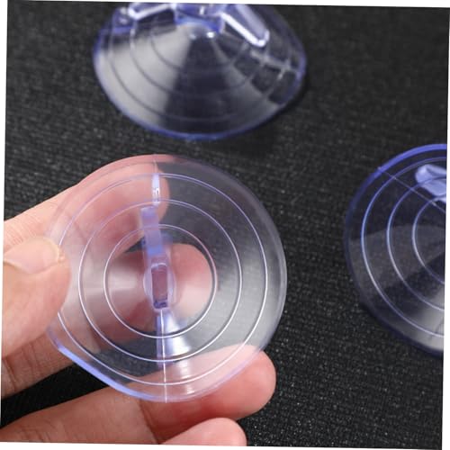 Totority 12-Pack 45mm Clear PVC Suction Cups with Pull Ring – Strong Vacuum Hold for Aquarium Heaters & Decorations, Secure Glass Mount for Fish Tanks
