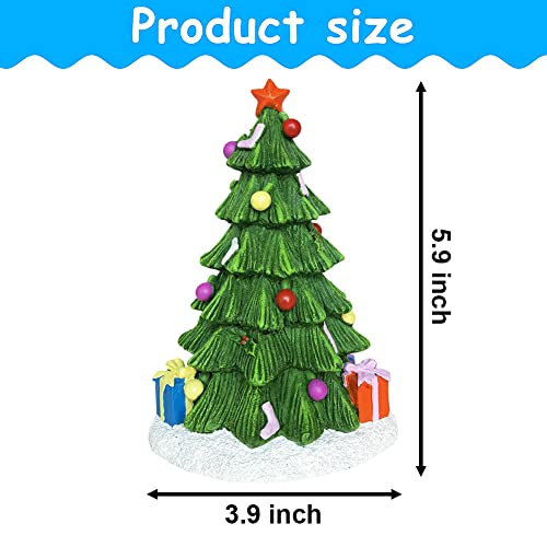 SLOCME Aquarium Christmas Tree Decorations - Fish Tank Christmas Tree Statue Holiday Decoration for Aquarium Betta Fish
