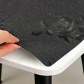 Floral Table Cover Protector Table Craft Mat, 42 x 60 Inch Upgraded 2.0mm Thick, Floral PVC Table Top Protector for Dining Room, Waterproof Black Desk Pad Mat, Easy to Wipe & Cut - size: 60" x 42" (Rectangular)