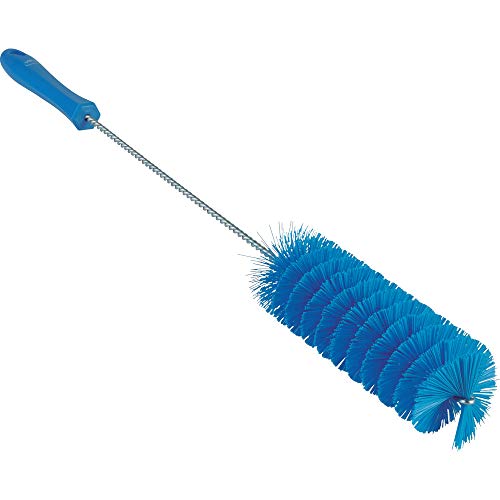 2" W Tube and Valve Brush, Medium, 13 25/64 in L Handle, 5 in L Brush, Blue, 20 in L Overall - 1 Each - color: Blue, size: 5379