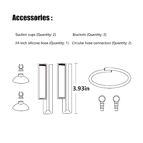 Floating Plant Fence for Aquarium, Separates Plants, Automatically Adjusts Height with Water Level, Suitable for Most Aquariums. (1 PCS) - style: 1 PCS