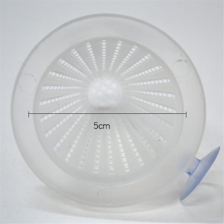 2PCS Plastic Bloodworm Feeding Cones with Suction Cup, Transparent Aquarium Nematode Feeder for Live Bait, 2.56 Inch Feeding Cup for Fish, Fish Tank Accessories