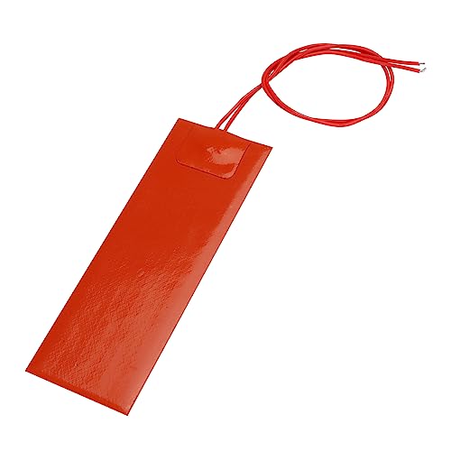 DERNORD 4PCS 12V 20W Silicone Heating Pad Rubber Flexible Heater Mat 50mm X 150mm - size: 12V 20W