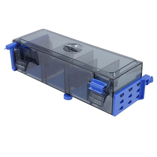 CHICIRIS Aquarium Wall Filter, Dual Suspension Hanging Fish Tank Filter with 4 Compartments for Filtration Media, Adjustable Waterfall Outlet for Aquariums