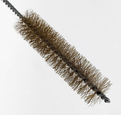 3 Piece Set of 16-Inch Tube Cleaning Brushes Copper, Stainless, Nylon for Various Surface Use (1-Inch Diameter)