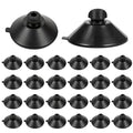 24PCS Fish Tank Suction Cups, Rubber Aquarium Suction Cups, 32mm Suction Cups for Aquarium, for Pump, Airline Tubing, Aeration Setup, Secure Attachment for Aquarium Accessories, Black