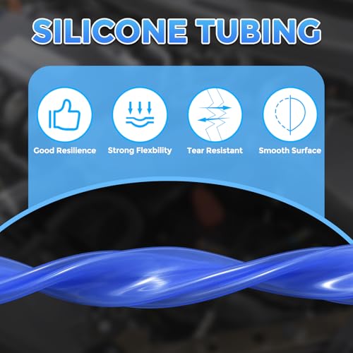Silicone Tubing,3mm ID x 6mm OD Pure Silicon Tube High Temp Silicone Hose [for Home Brewing,Pump Transfer,Aquaponics]-3.3 ft Length/Blue - color: Blue, size: 3mm ID x 6mm OD x 1 m