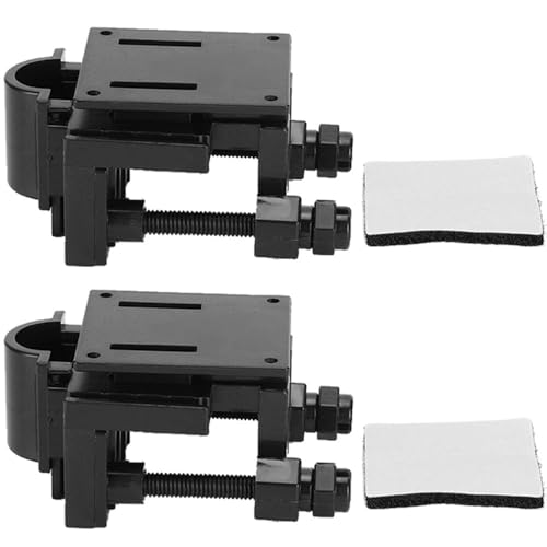 2Pcs 2.8 Inch Aquarium Hose Clamp Clip Plastic Pipe Holder with Stainless Steel Fasteners for Tube Dia Within 18mm