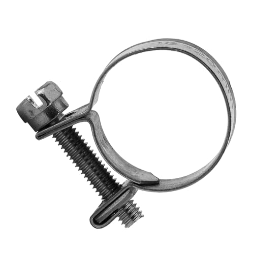 10pcs Stainless Steel Hose Clamps – Adjustable 6-20mm Fuel Line Pipe Clips for Air, Water, Silicone & Fuel Hoses (18-20Mm) - size: 18-20Mm