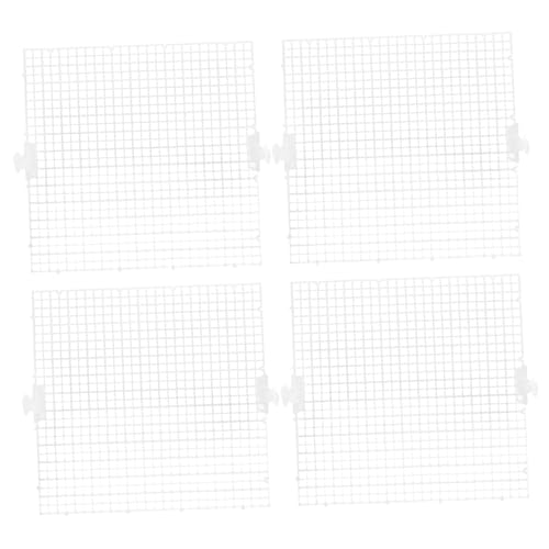 COLLBATH 8pcs Fish Tank Divider Kit Transparent Isolation Panels for Aquariums for Breeding and Segregating Fish Prevents and Safety