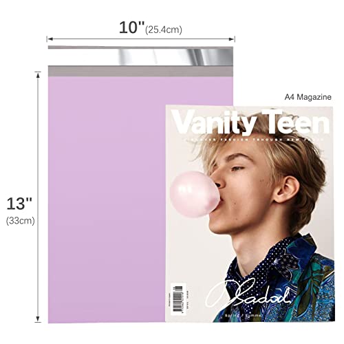 Fuxury Poly Mailers 10x13 Inch 1200 Pcs, Bulk Shipping Bags for Clothing, Strong Adhesive Shipping Envelopes for Small Business Suppliers,Waterproof Mailers Poly Bags Mailing Envelopes Light Purple - color: Light Purple, size: 10x13" 1200pcs