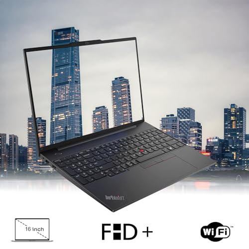 Lenovo ThinkPad E16 Gen 1 Business Laptop, 16" FHD+ Display, AMD Ryzen 7 7730U, 40GB RAM, 1TB SSD, Backlit Keyboard, Fingerprint Reader, HDMI, RJ-45, Wi-Fi 6, Windows 11 Pro, Black - size: 40GB RAM | 1TB SSD
