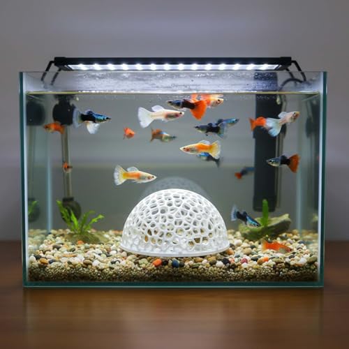 2 Pack Shrimp Hides for Aquarium Shrimp Dome Hide Fish Tank Porous Cave Shelter Hideout Ornament Tunnel Cave for Aquarium Small Fish Habitat Rest Hides Breeding