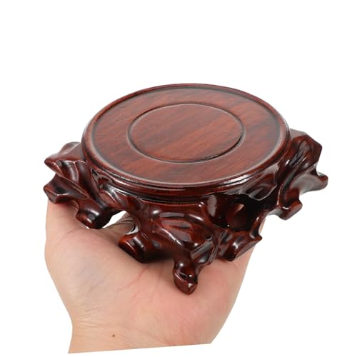 Ciieeo Small Wooden Display Base for Teapot Decor Wooden Stand Versatile Wood Pedestal for Storage Showcase for Home Office Desk Decor