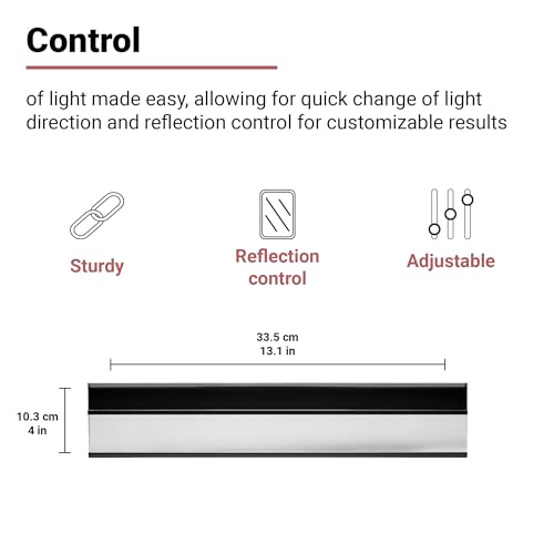 Chihiros Aquarium Light Shade with Mirror for WRGB II & WRGB II Slim - Reduces Light Spread for Live Plants, Fish Tank Accessories, LED Lighting Setup and Aquascaping - 30 cm - size: Light Shade w/ Mirror - 30cm