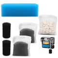 Big Peng AC50 Aquarium Filter Media Maintenance Kit Compatible with Aquaclear Fluval AC50 Power Filters, Includes 1 Blue Foam, 2 Activated Carbon, 1 BioMax Pellets, 2 Intake Strainer Sponge