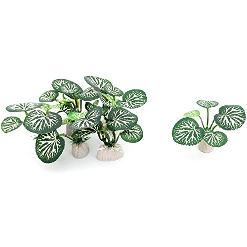 6PCS Aquarium Plants Fish Tank Decorations Betta Silk Plastic Plants for Aquarium Decor - color: C-6pcs Set/Green