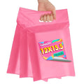 Poly Mailers 12x15.5 inch 50 Pcs, Pink Mailing Envelopes with Handle, Easy to Carry and Self Adhesive Shipping Bags for Clothing, Upgrade Design Tamper Proof Mailers Poly Bags - color: HandlePink, size: 12x15.5 Inch 50 Pcs