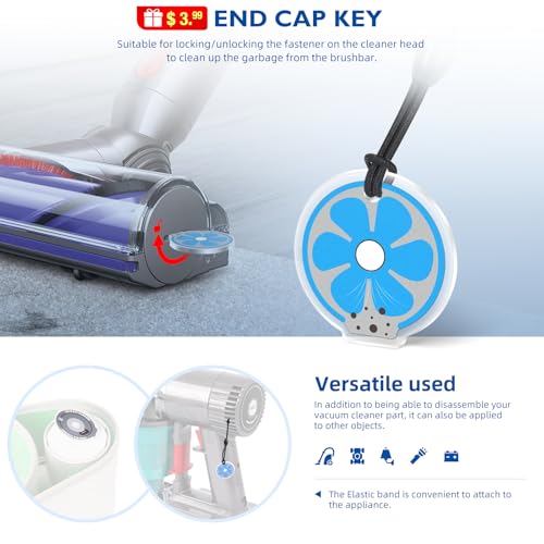 Motor Rear Cover+ HEPA Post & Pre Filter+ Exhaust Cover Replacement Compatible with Dyson V6 DC58 DC59 DC62 DC72 DC74 SV03 SV04 SV05 SV06 SV07 SV09 Vacuum Cleaner Filter Replacement