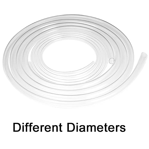Eoiips PVC Vinyl Tubing, 1/2" ID x 5/8" OD Plastic Industrial Grade Lightweight Clear Hybrid PVC Hose Tube BPA Free Air Hose Line, 10FT - size: 1/2" ID, style: 10FT