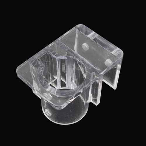 2pcs Aquarium Acrylic Holder Aperture 26mm Holder Hose Clamp Stainless Steel Inlet & Outlet Degreasing Film Plastic Aquarium Hose Holder for Pump Hoses