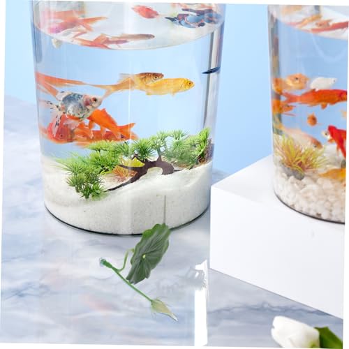 UPKOCH 2pcs Betta Fish Habitat Leaf -Soft Artificial Plant Pad Rest with Suction Cup Aquarium Decor - Resting Breeding Spot for Betta Fish Tank Accessories