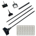 Stainless Steel Algae Scraper Aquarium Cleaning Tool for Glass Aquariums, Including Algae Scraper, Sponge Pad, Fish Net, Cleaning Brush, Adjustable Length, Durable, Does Not Hurt The Fish Tank