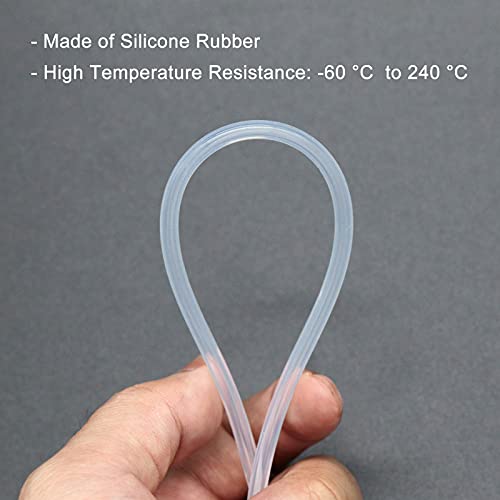 Silicone Tubing, 1mm ID x 2mm OD, 16.4ft (5m) Length, Flexible Silicone Rubber Tube Water Air Hose Pipe for Pump Transfer Transparent - size: 1mm ID x 2mm OD